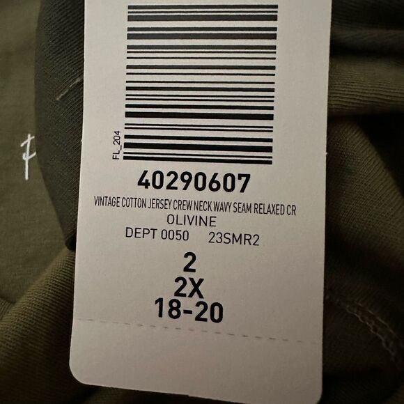 Torrid Vintage Cotton Jersey Crew Neck
Wavy Seam Relaxed Crop Tee - Picture 6 of 6